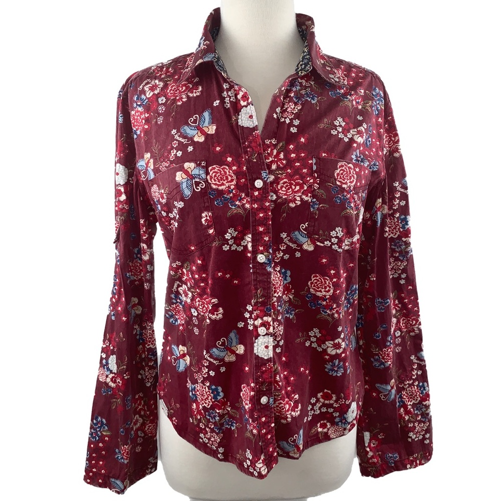 Tommy Jeans button down shirt with  bell sleeves
